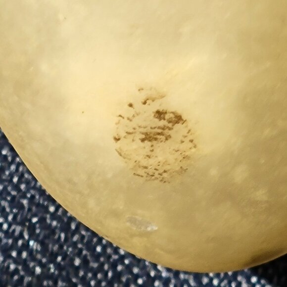 Handcrafted Genuine Alabaster Egg With Pink Floral Design - Picture 4 of 4